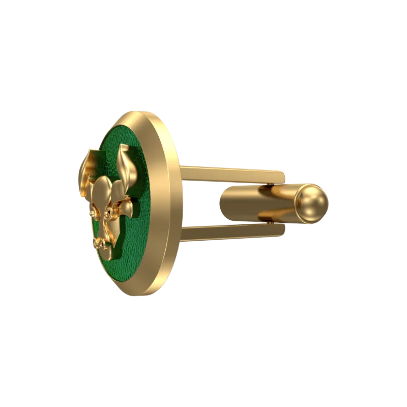 Taurus Zodiac , Constellation Cufflink Set with 18kt Gold & Black Ruthenium Plating on Brass.