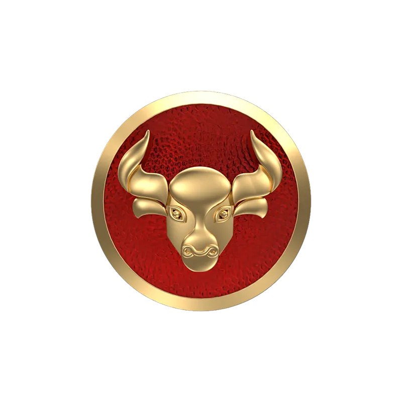 Taurus Zodiac , Constellation Cufflink Set with 18kt Gold & Black Ruthenium Plating on Brass.