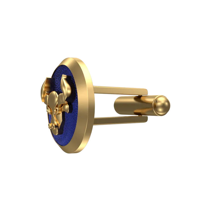Taurus Zodiac , Constellation Cufflink Set with 18kt Gold & Black Ruthenium Plating on Brass.