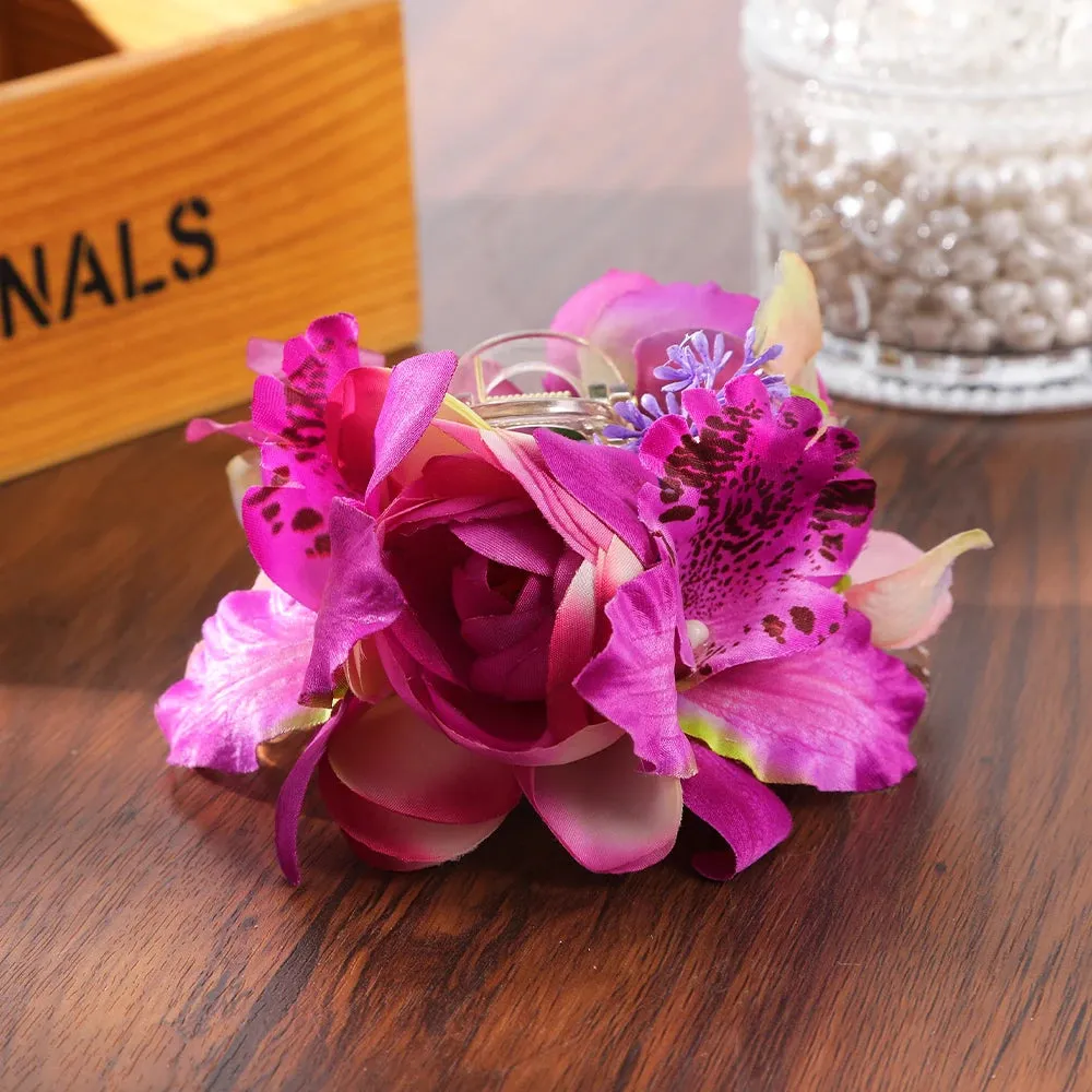 TAVIMART  -  Haimeikang Fashion Berry Flower Hair Claw Hair Clip Claws Romantic Hair Crab Hairpins Women Girls Hair Accessories