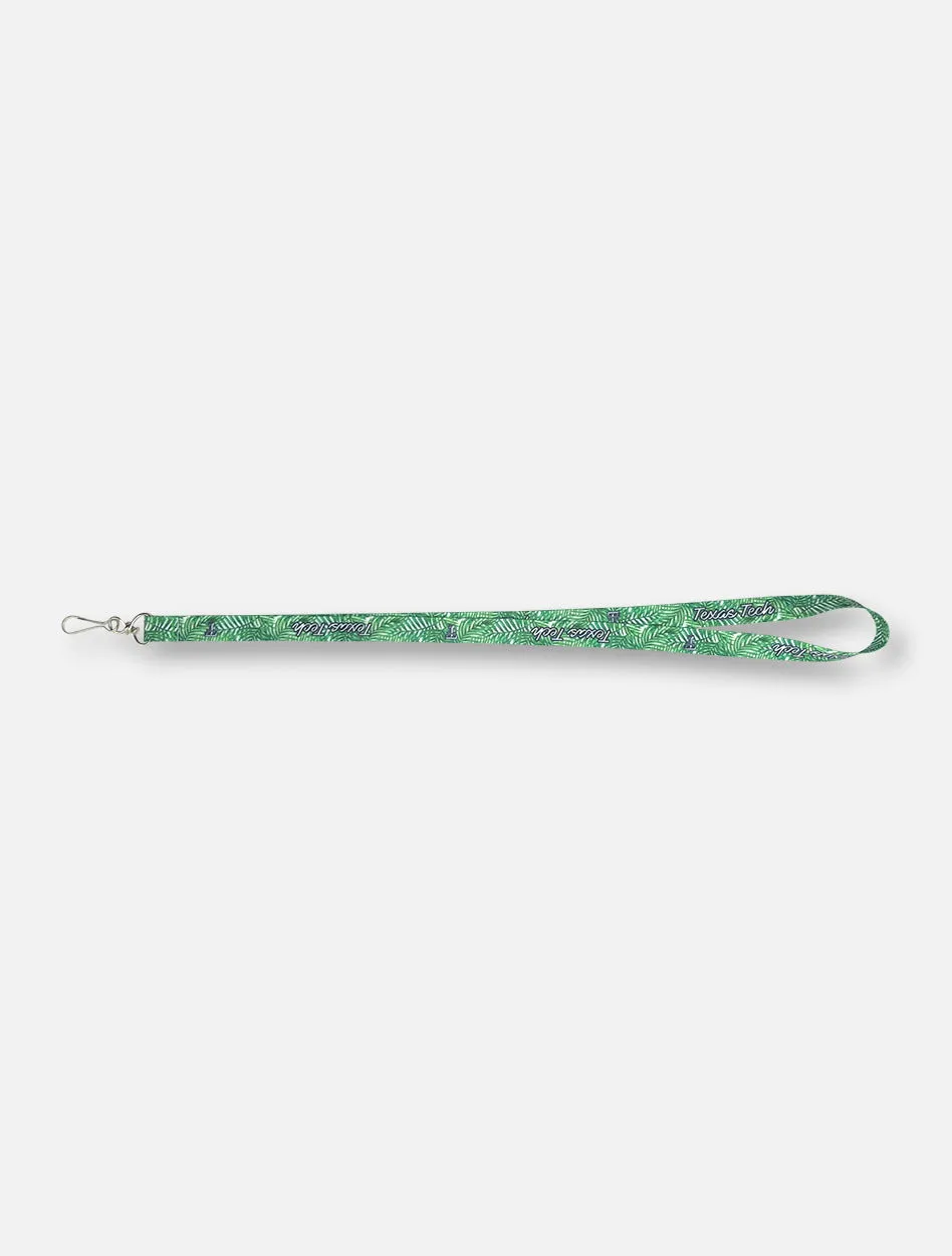 Texas Tech Red Raiders Palm Leaves Lanyard