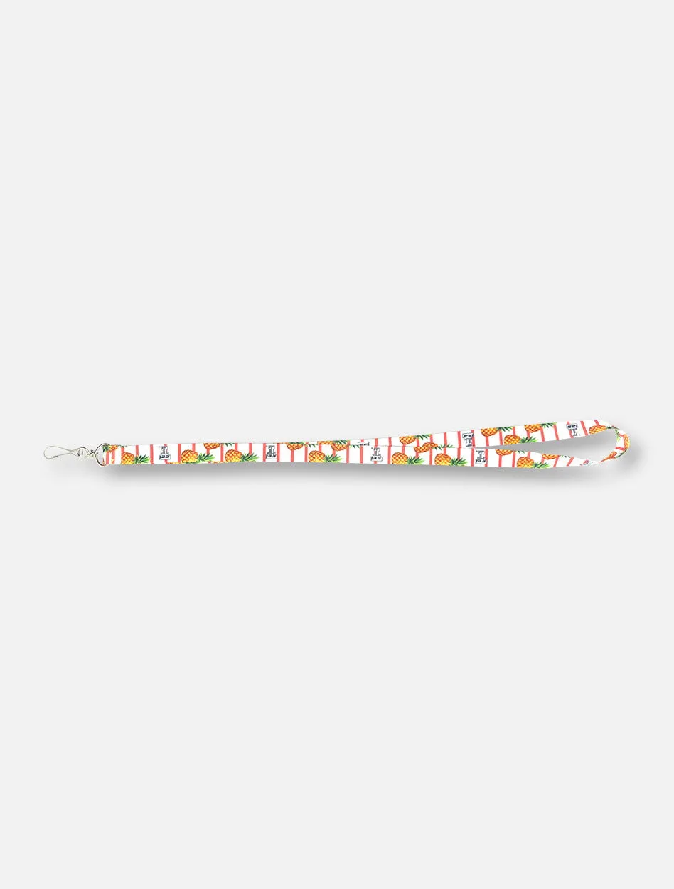 Texas Tech Red Raiders Pineapple Striped Lanyard