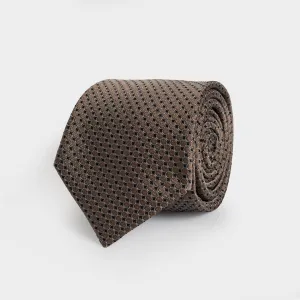 The Brown Santo Silk Cotton Tie