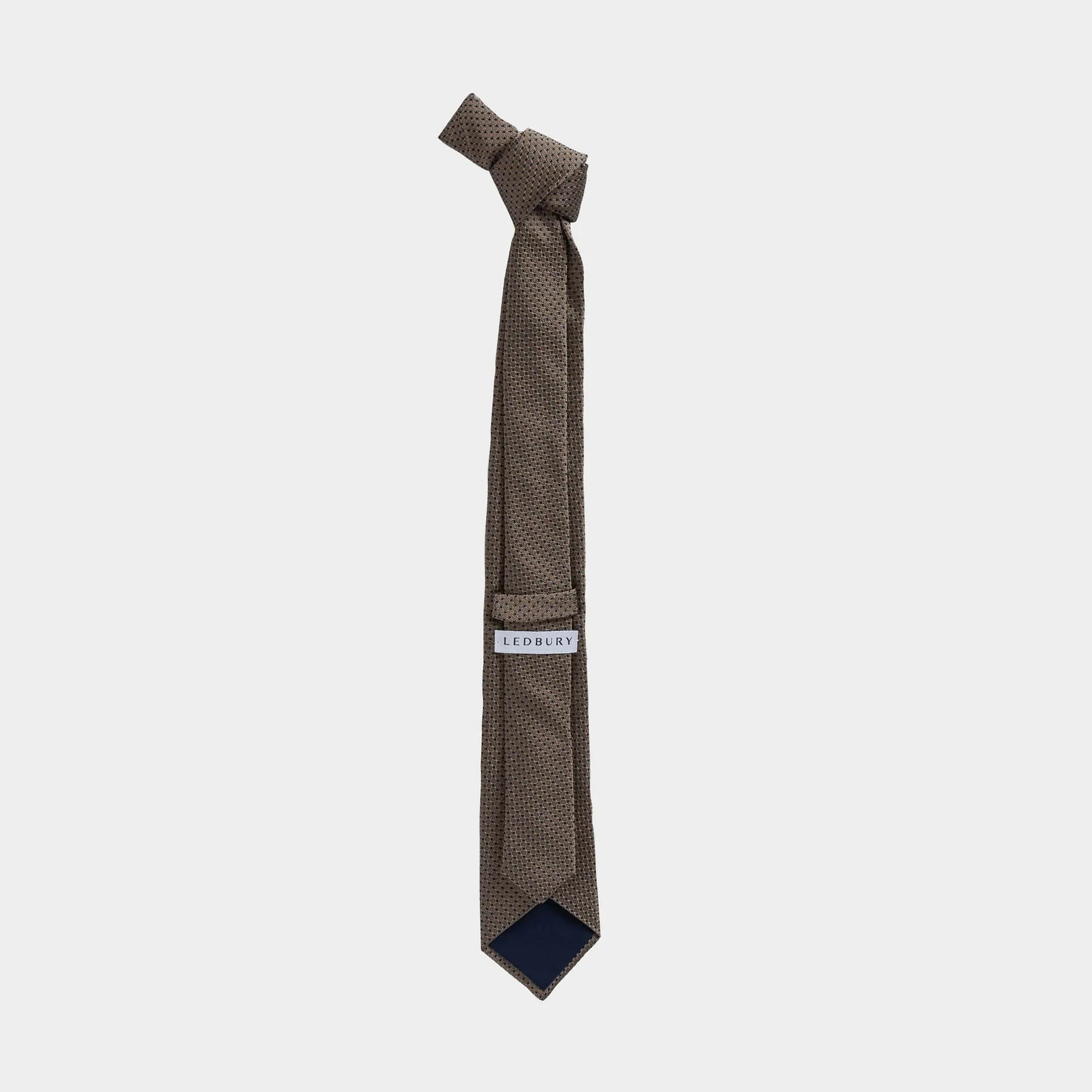 The Brown Santo Silk Cotton Tie