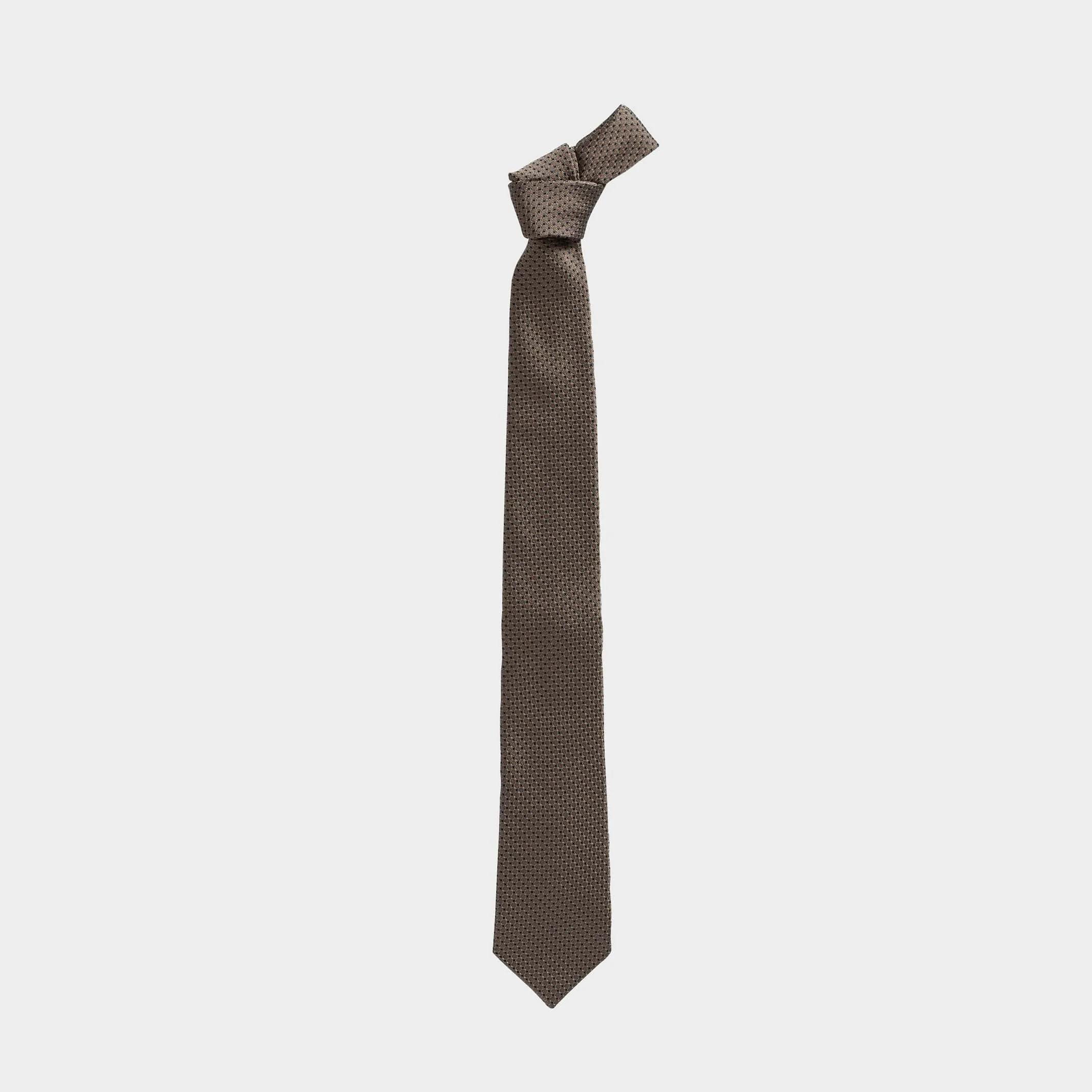 The Brown Santo Silk Cotton Tie