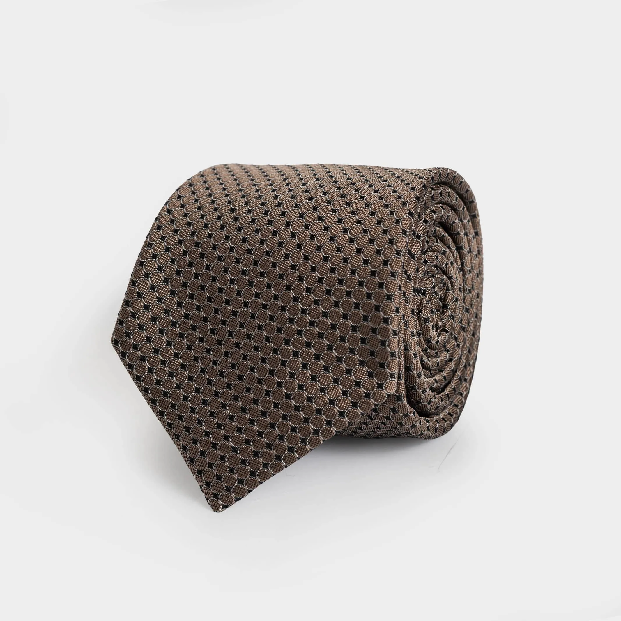 The Brown Santo Silk Cotton Tie
