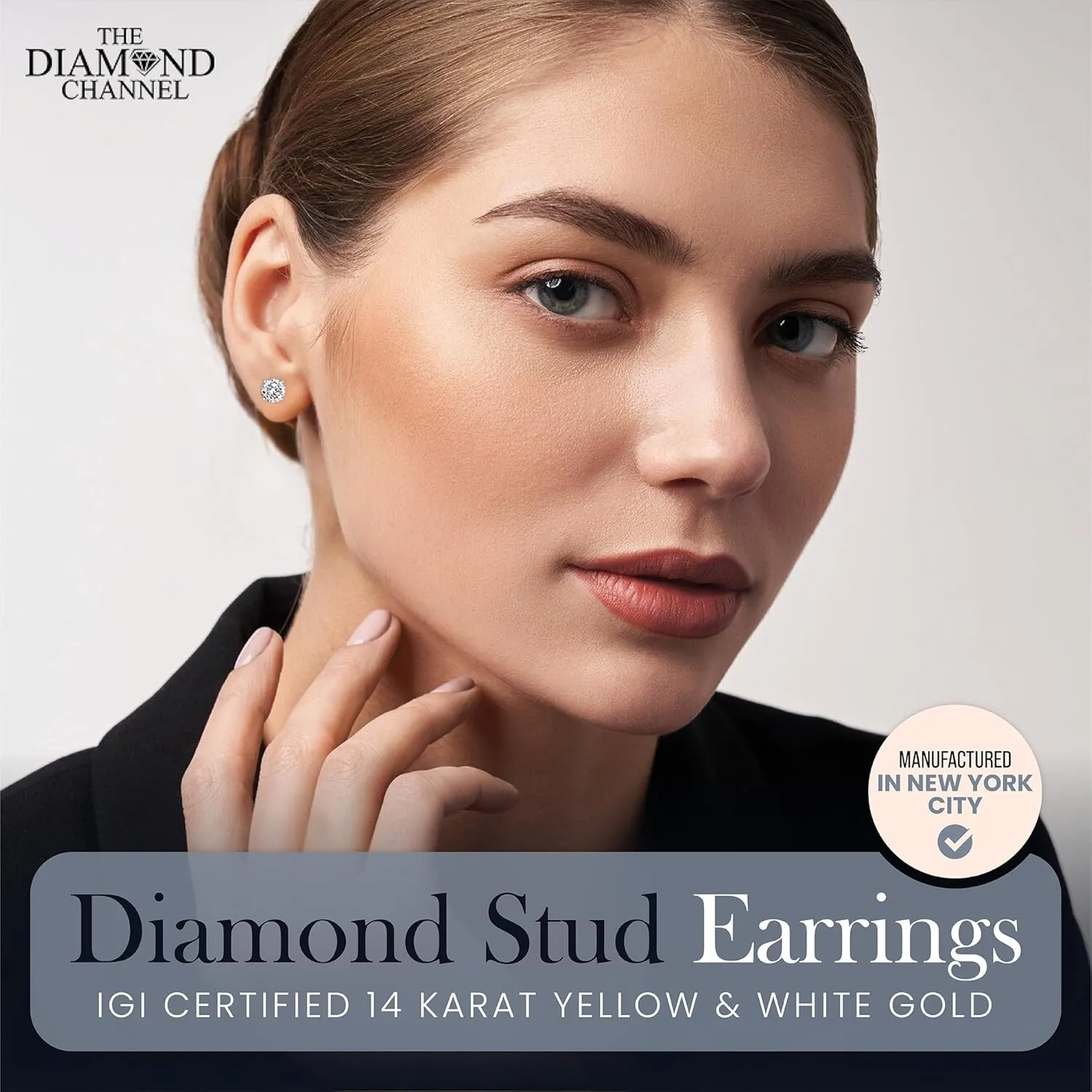 The Diamond Channel CERTIFIED 1 to 6 Carat LAB GROWN Solitaire Diamond Stud Earrings Round Cut 4 Prong Screw Back (F-G Color, VS1-VS2 Eye Clean Clarity)
