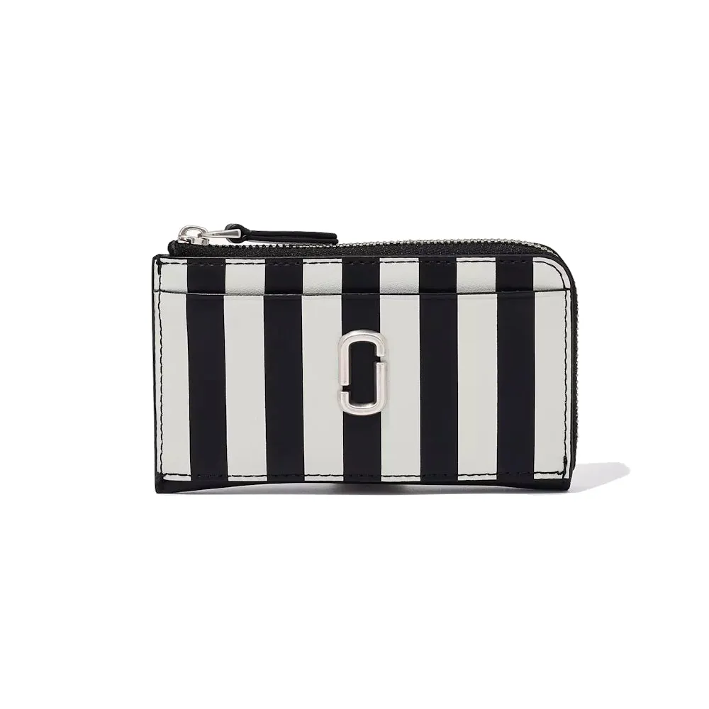 THE STRIPED J MARC TOP ZIP MULTI WALLET