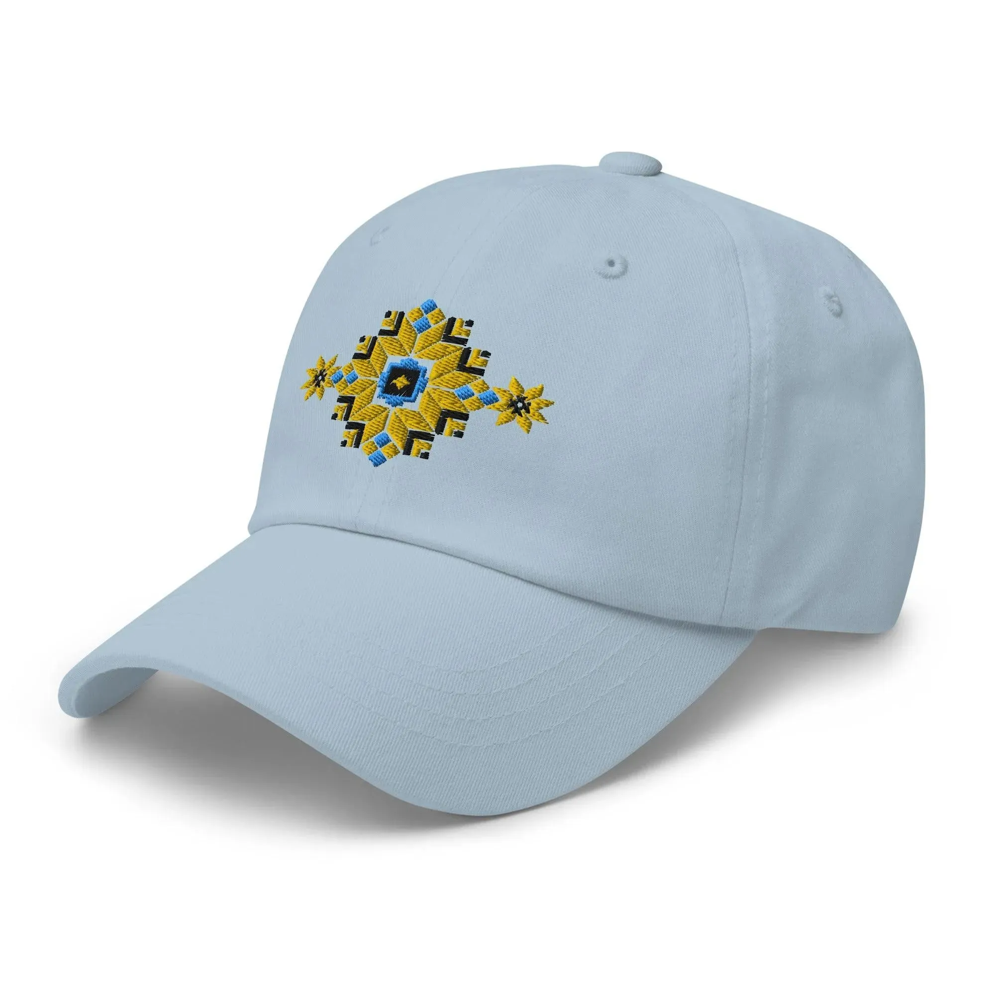 Ukrainian Vyshyvanka Motif Embroidered Dad Hat