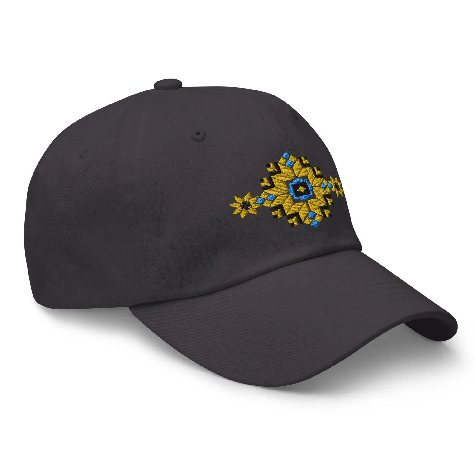Ukrainian Vyshyvanka Motif Embroidered Dad Hat