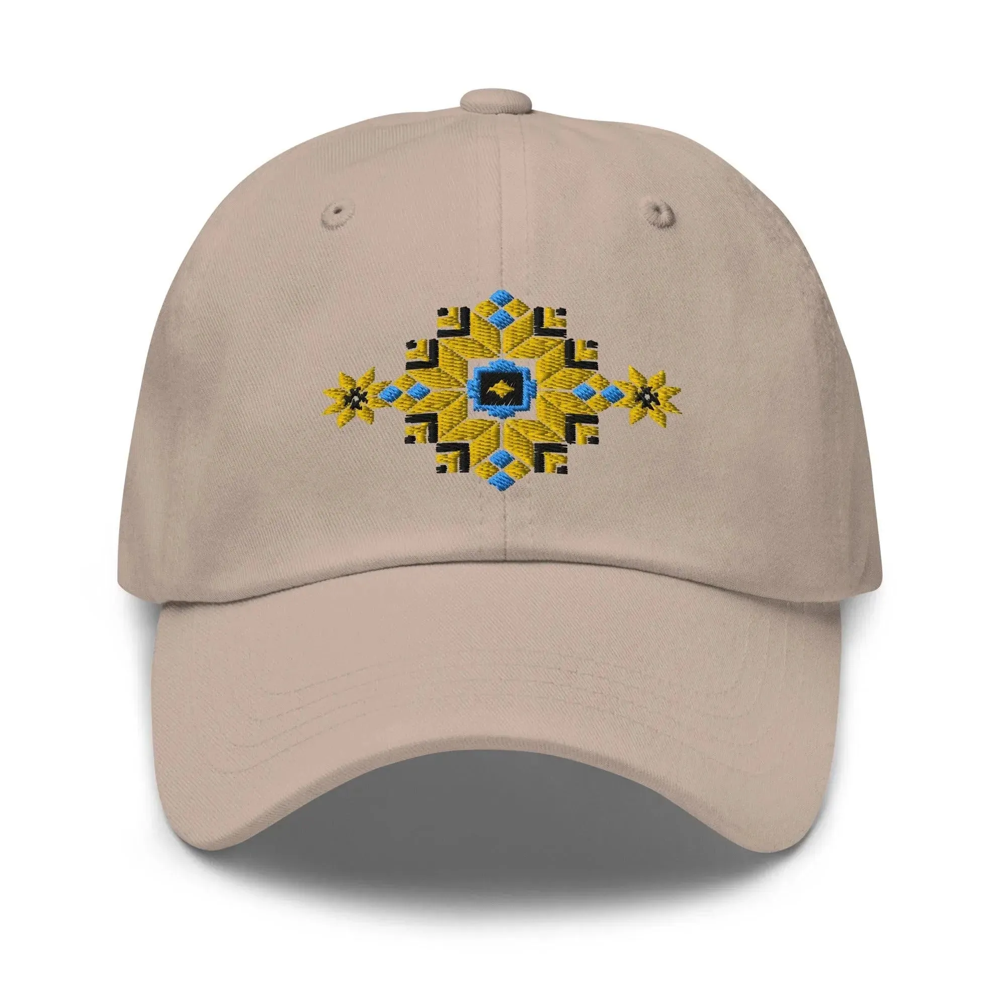 Ukrainian Vyshyvanka Motif Embroidered Dad Hat