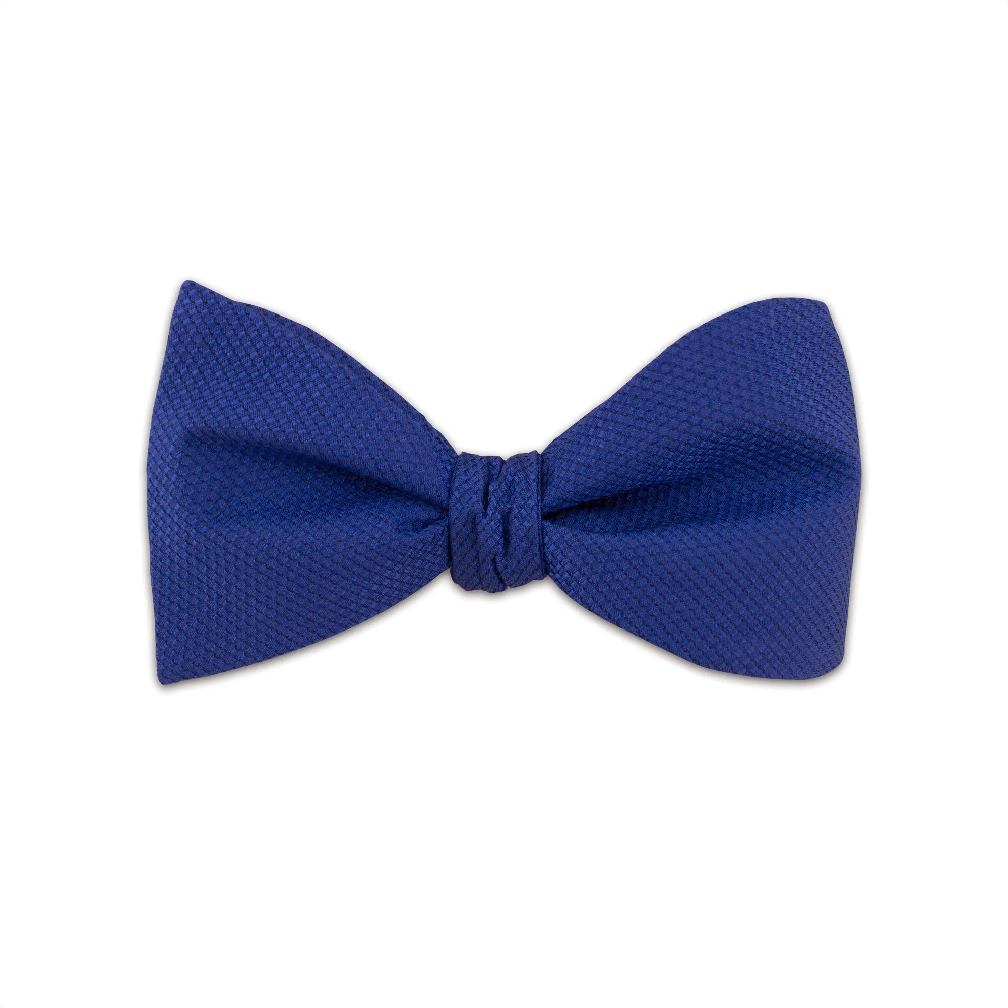 Ultramarine Textured Self Tie and Ready Made Bow Tie