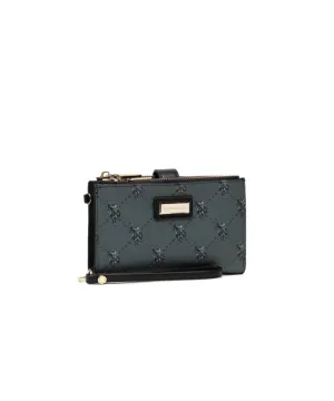US POLO ASSN. WOMEN HAMPTON POCHETTE WALLET PRINTED IN BLACK