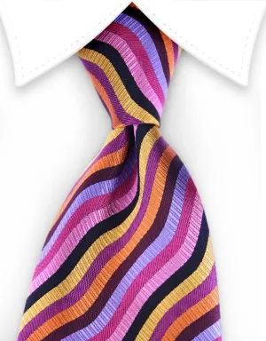 Wavey Striped Necktie