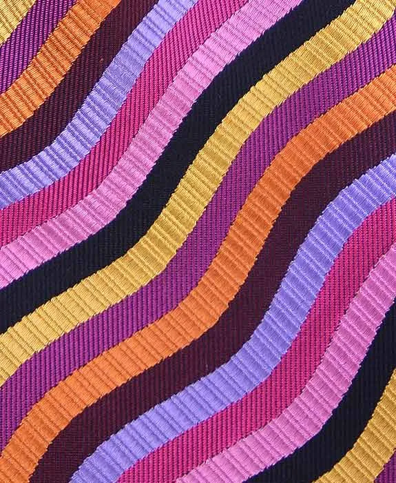 Wavey Striped Necktie