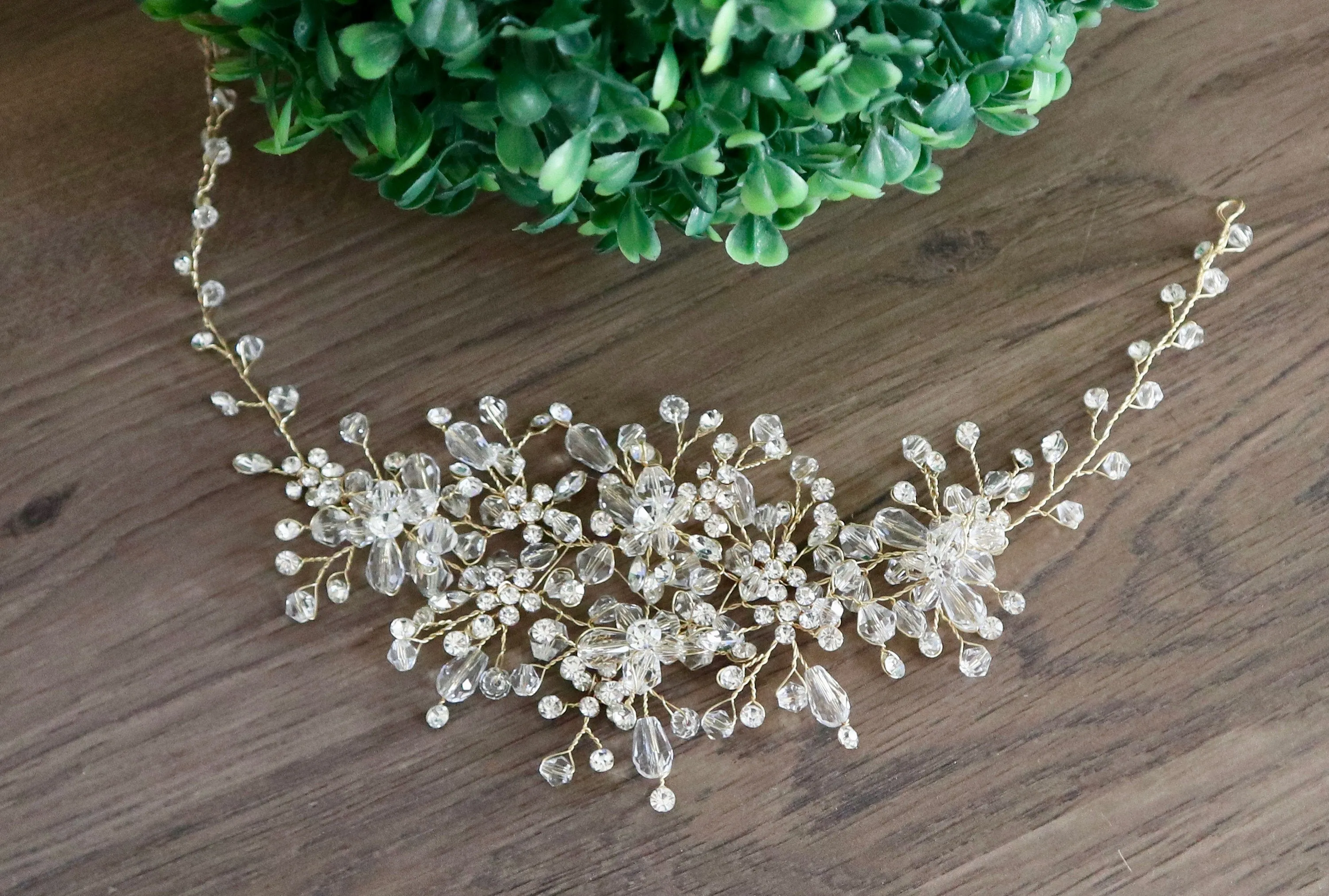 Wedding Hair Vine Wedding Hair Piece Bridal Hair Vine Bridal Hair Piece Crystal Bridal Hair Vine Bridal Hair piece Wedding Hair Accessories