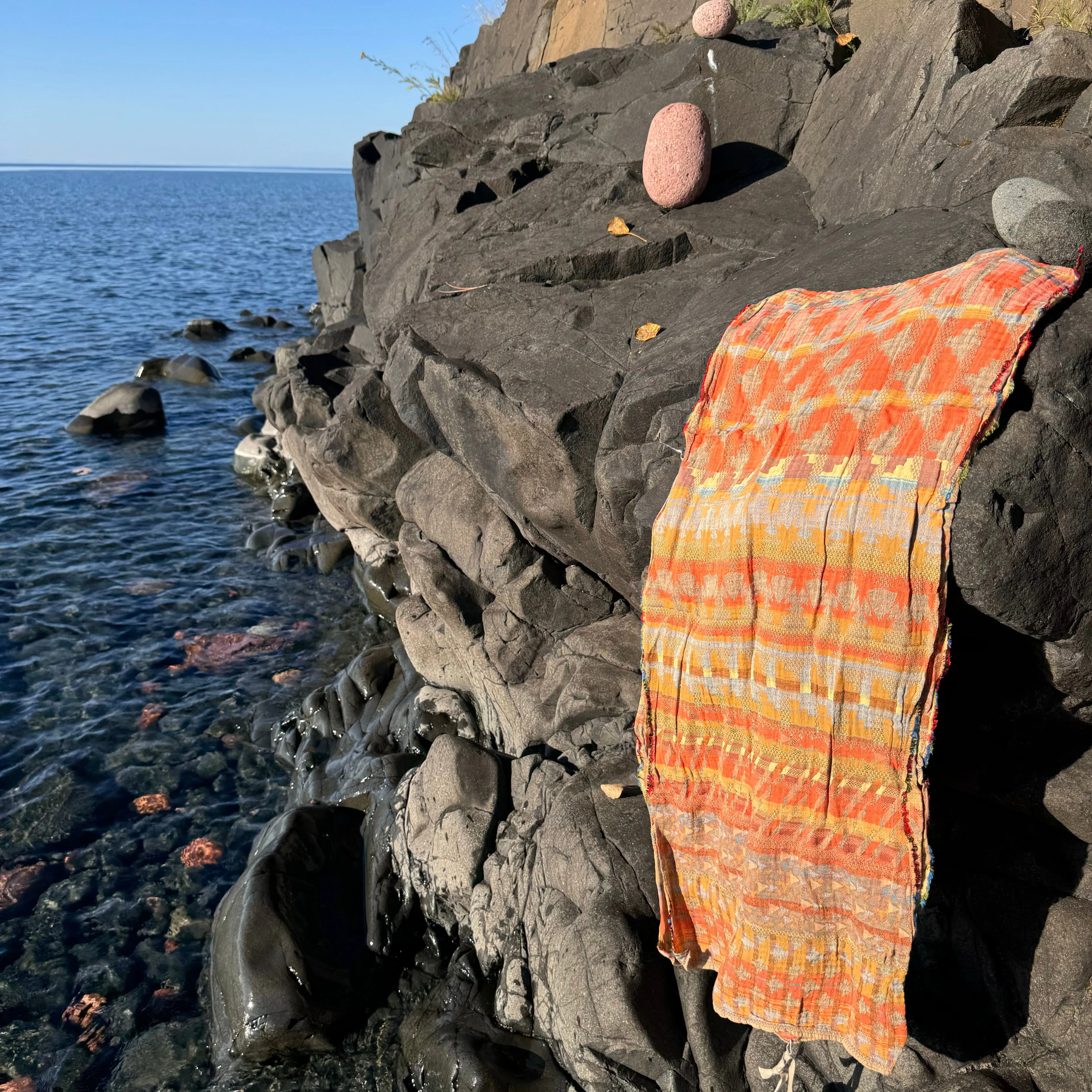 Ziggy Jacquard Scarf in Fruits Confits by Letol
