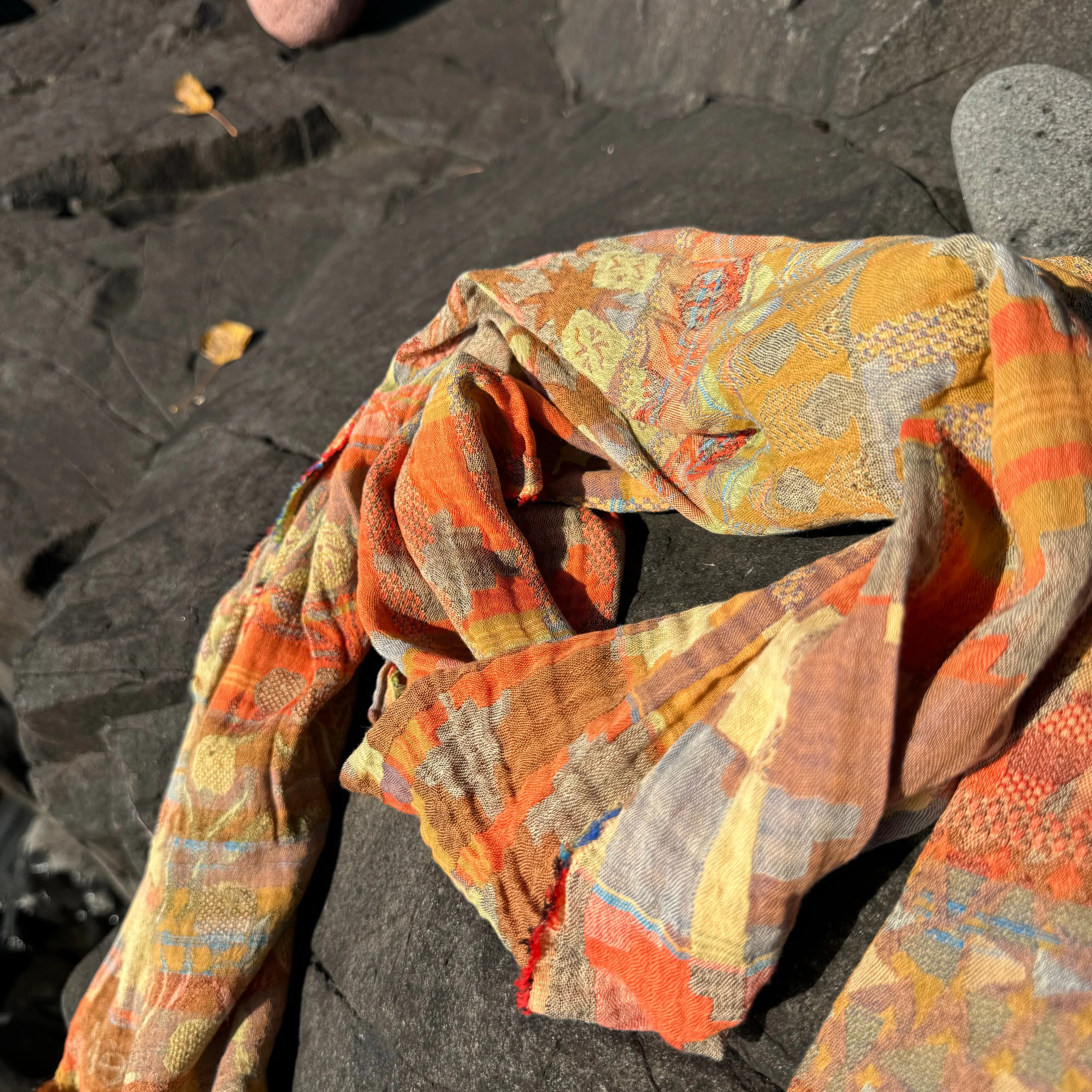 Ziggy Jacquard Scarf in Fruits Confits by Letol